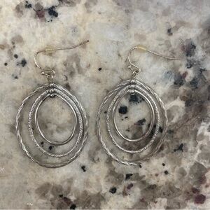 3/$12 Silver dangle earrings